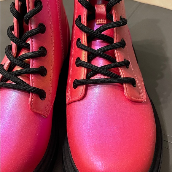 Target Vibrant Pink Ankle Boots - Picture 8 of 8